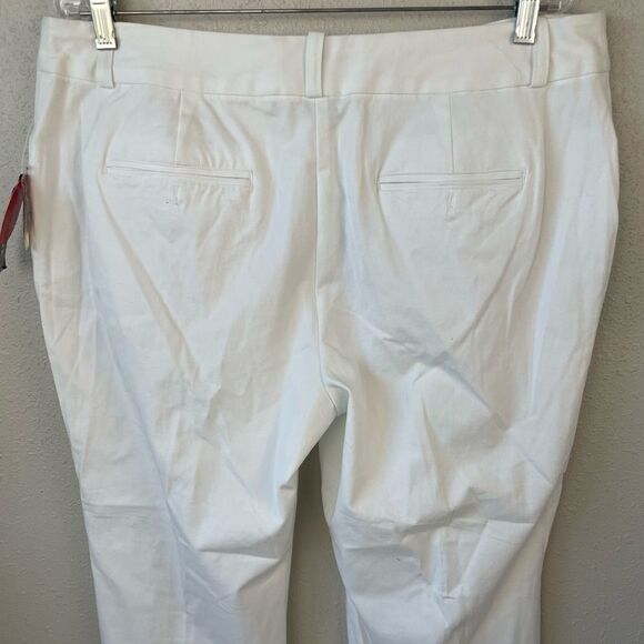 NWT Style & Co white Stretch Capri Pants Size 14 - Picture 6 of 7